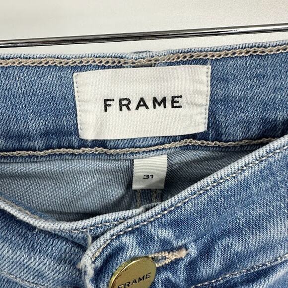 Frame Le High Skinny Jeans size 31 Light Wash - Picture 3 of 10